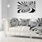 Designart - Spiral Black n White - Contemporary Canvas Art Print